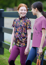 Load image into Gallery viewer, Kerrits Kids Summer Ride Ice Fil® Short Sleeve Equestrian Shirt
