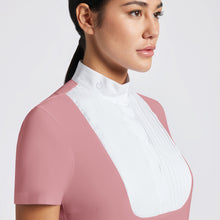 Load image into Gallery viewer, Cavalleria Toscana Pleated Bib Hersey S/S Competition Shirt - CAD266
