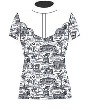 Load image into Gallery viewer, Belle &amp; Bow Show Shirt Short Sleeve
