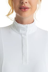 Hannah Childs Shelby Ruffle Long Sleeve Show Shirt