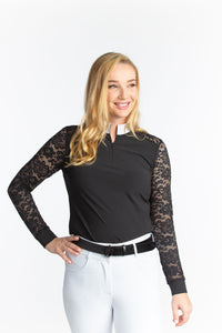 Hannah Childs Jaclyn Lace Long Sleeve Show Shirt