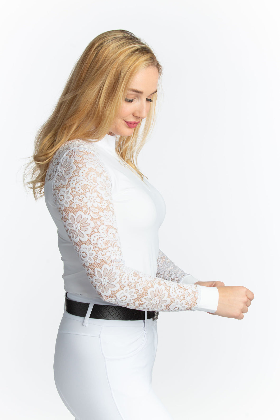 Hannah Childs Jaclyn Lace Long Sleeve Show Shirt