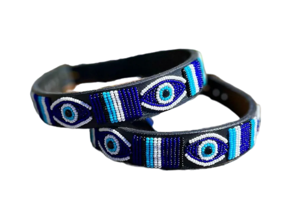 The Kenyan Collection Wide Belt - Evil Eye