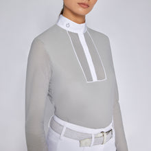 Load image into Gallery viewer, Cavalleria Toscana Perforated Jersey L/S Competition Shirt - CAD253
